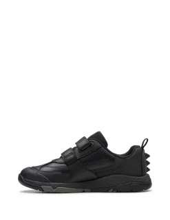 Kids' Leather Riptape Trainers (7 Small - 2.5 Large)