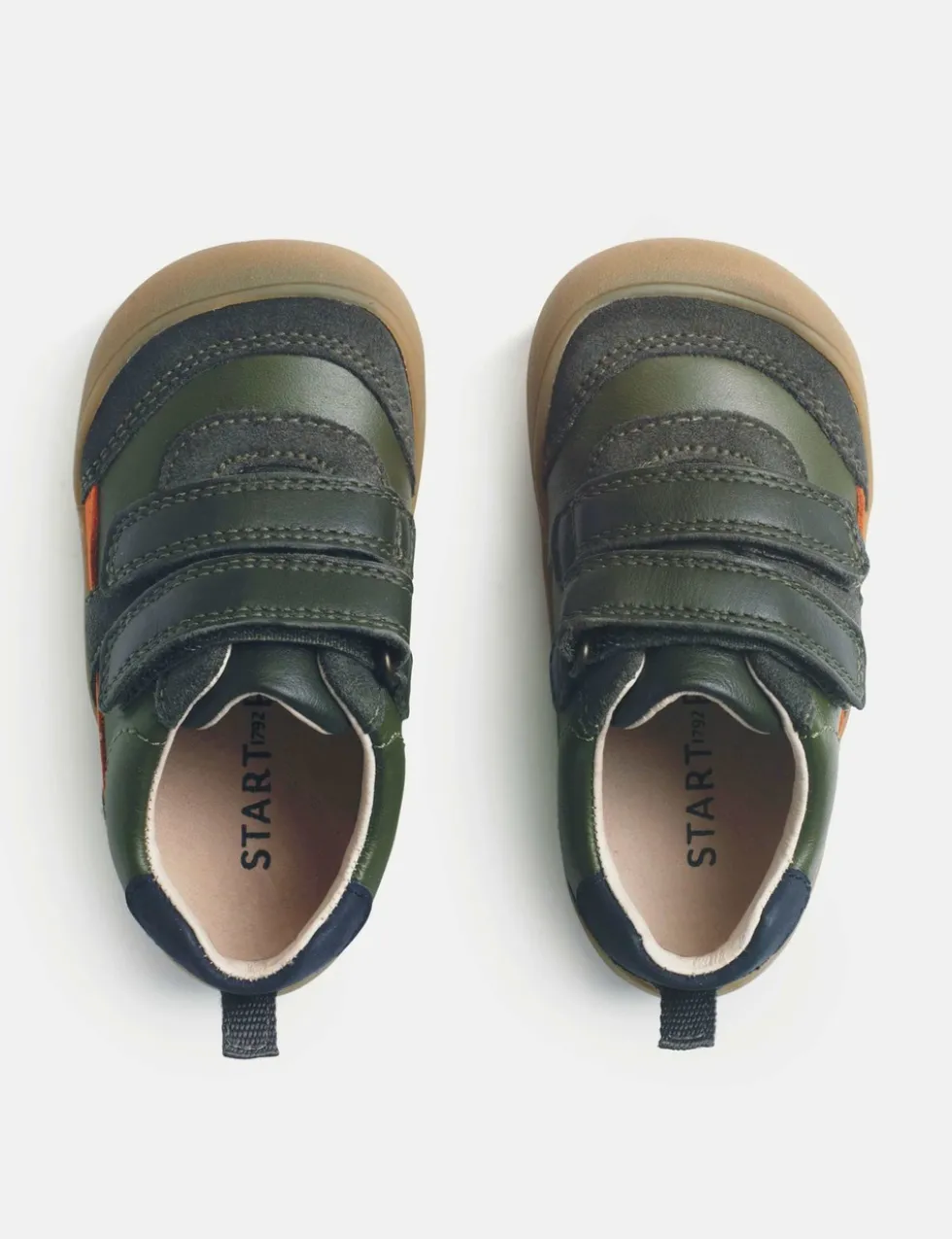 Kids' Leather Riptape Trainers (3-7 Small)