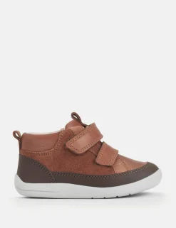 Kids' Leather Riptape Trainers (4 Small-8 Small)