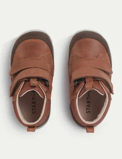 Kids' Leather Riptape Trainers (4 Small-8 Small)