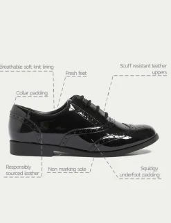 Kids' Leather School Shoes (13 Small - 7 Large)