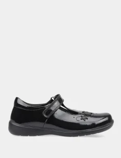 Kids' Leather T Bar Schoolwear Shoes (9 Small - 2 Large)