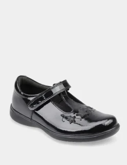 Kids' Leather T Bar Schoolwear Shoes (9 Small - 2 Large)
