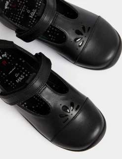 Kids' Leather T Bar School Shoes (8 Small - 2 Large)