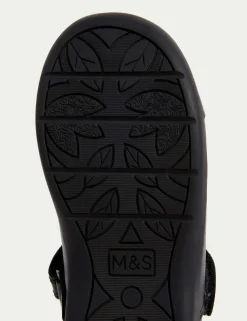 Kids' Leather T Bar School Shoes (8 Small - 2 Large)