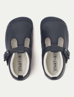 Kids' Leather T-Bar Shoes (2 Small - 5 Small)