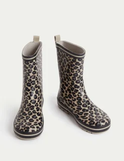 Kids’ Leopard Print Wellies (4 Small - 6 Large)