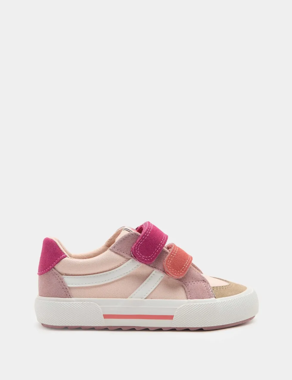 Kids' Low Top Canvas Riptape Trainers (4 Small - 2 Large)