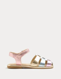 Kids' Metallic Fisherman Sandals (4 Small - 6 Large)