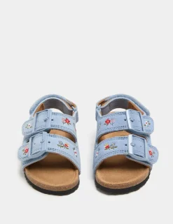 Kids' Mini Me Suede Footbed Sandals (3 Small - 4 Small)