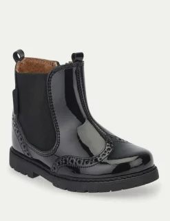 Kids' Patent Chelsea Boots (6 Small - 4 Large)