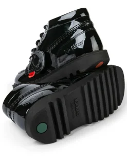 Kids' Patent High Top School Shoes