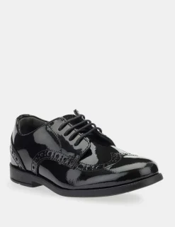Kids' Patent Leather Brogue School Shoes (10 Small - 4 Large)