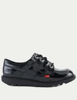 Kids' Patent Leather Lace School Shoes