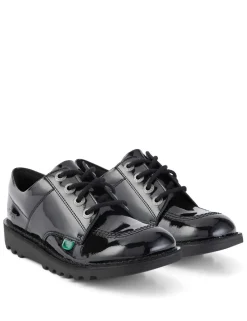 Kids' Patent Leather Lace School Shoes