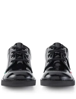 Kids' Patent Leather Lace School Shoes
