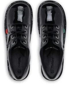 Kids' Patent Leather Lace School Shoes