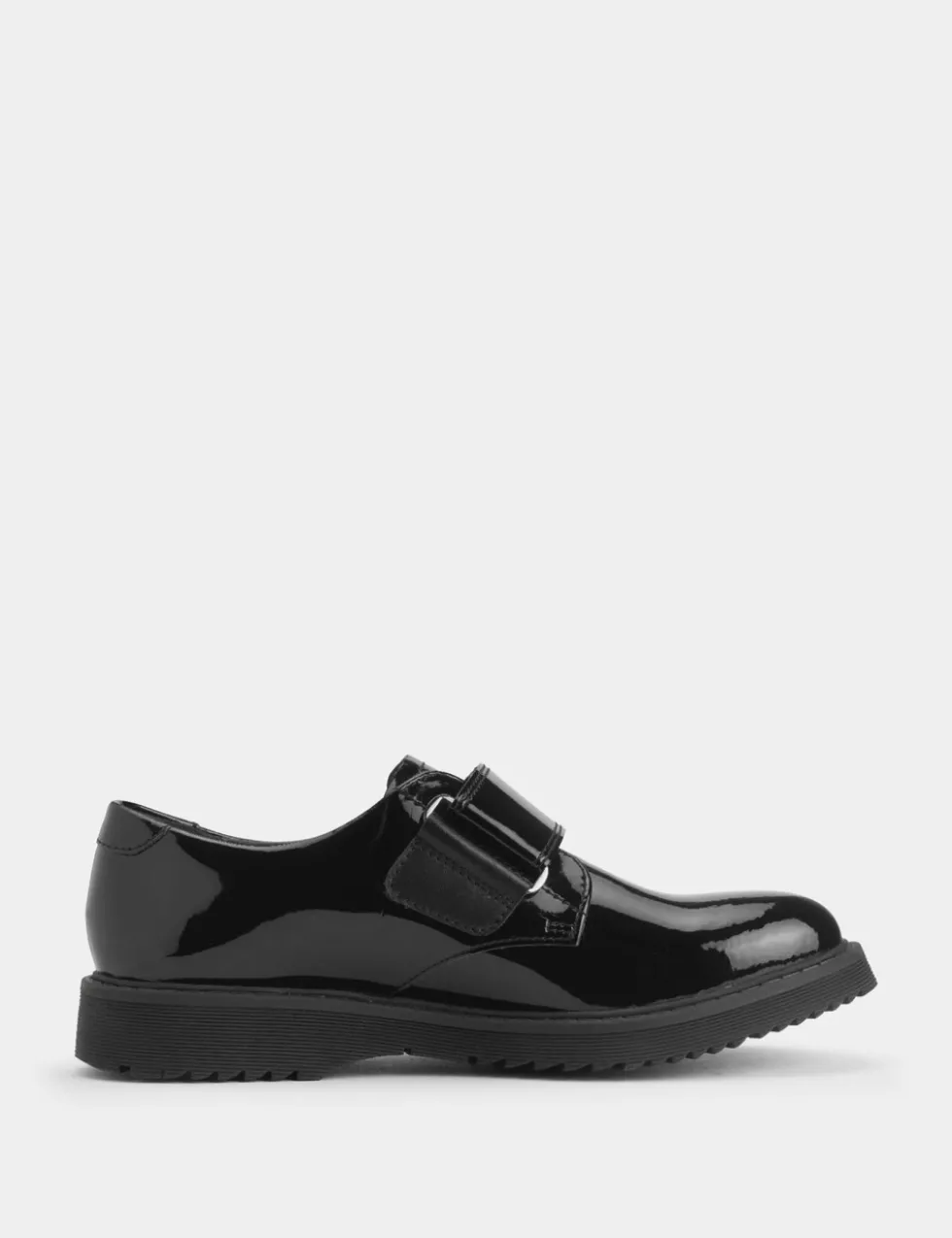Kids' Patent Leather Riptape Shoes (12.5 Small - 4 Large)