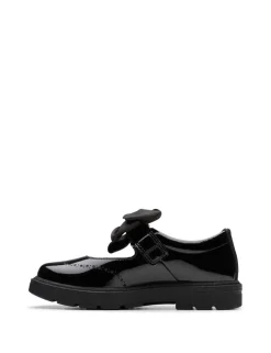 Kids' Patent Leather School Shoes (10½ Small - 2 Large)
