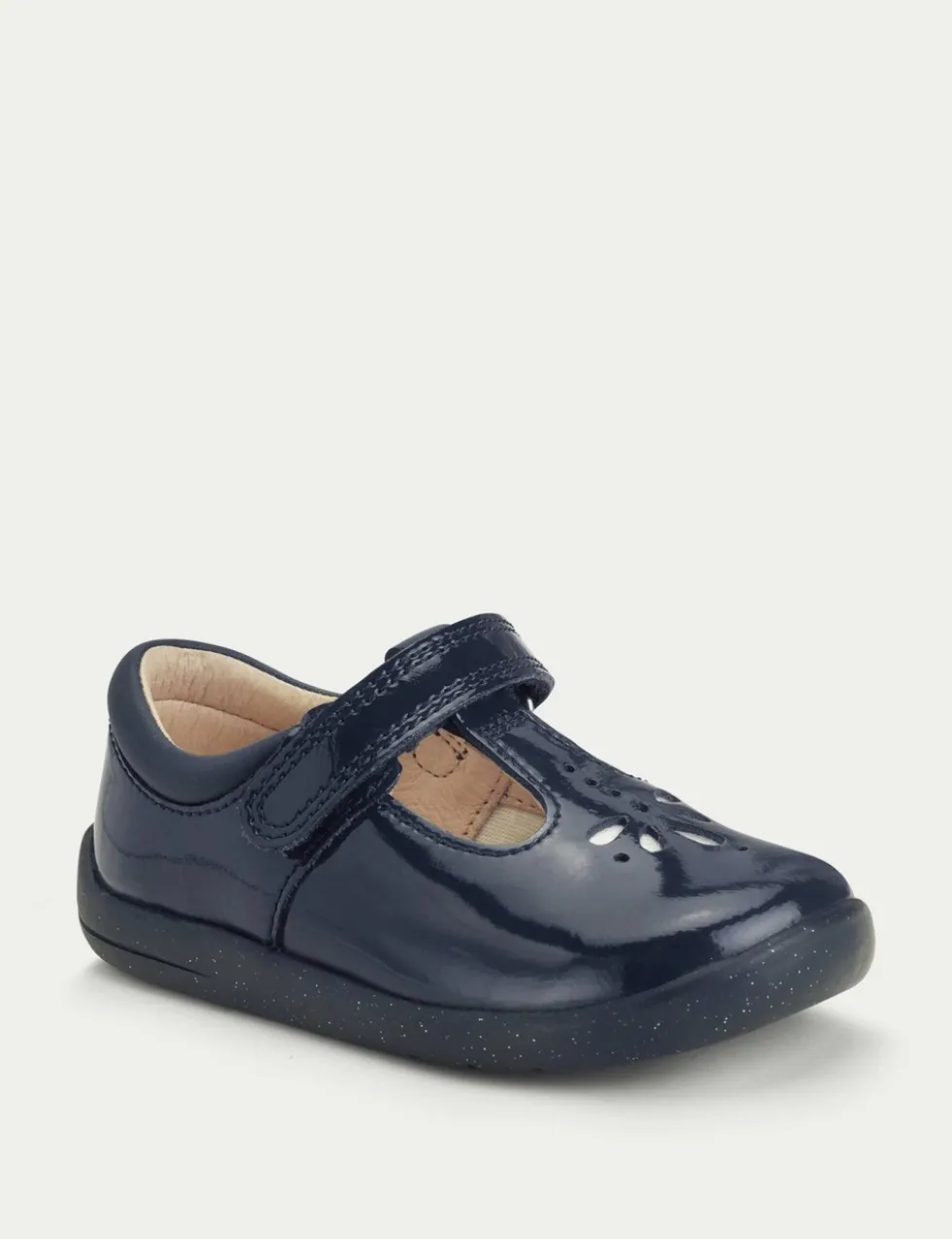 Kids' Patent Riptape T-Bar Shoes (4 Small - 8 Small)