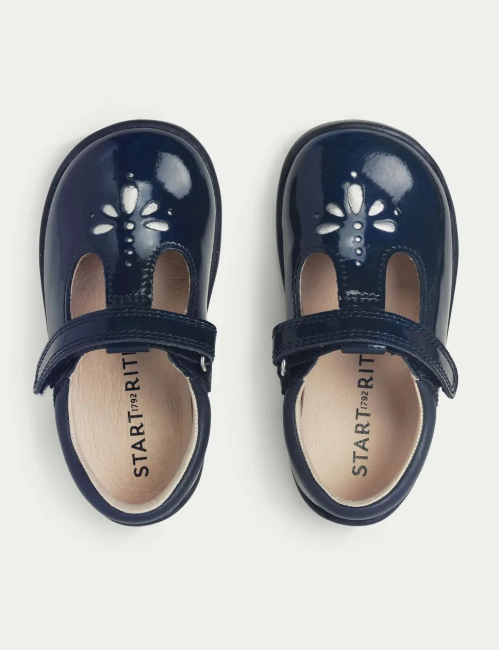 Kids' Patent Riptape T-Bar Shoes (4 Small - 8 Small)