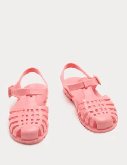 Kids' Plain Matte Jelly Sandals (4 Small - 2 Large)