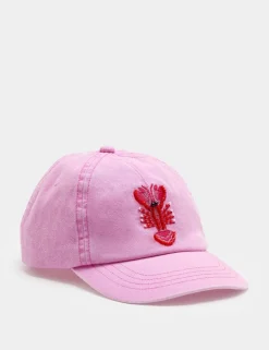 Kids' Pure Cotton Beaded Lobster Cap (3-13 Yrs)