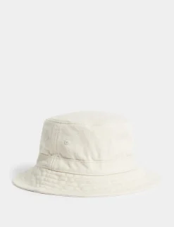 Kids' Pure Cotton Plain Sun Hat (1-13 Yrs)