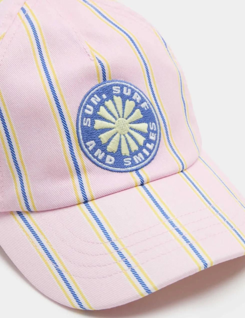 Kids' Pure Cotton Striped Badge Cap (3-13 Yrs)