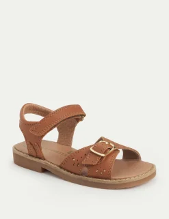 Kids' Schoolwear Leather Riptape Sandals (7 Small - 1½ Large)