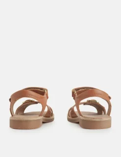 Kids' Schoolwear Leather Riptape Sandals (7 Small - 1½ Large)