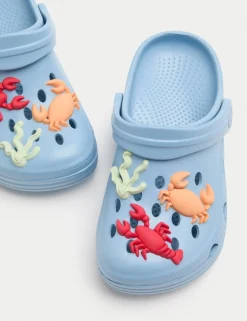 Kids' Sea Patterned Clogs (4 Small-2 Large)