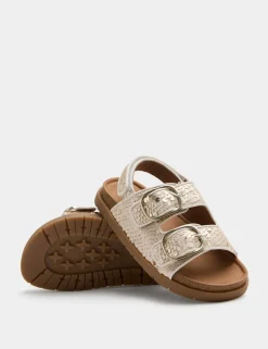 Kids' Sequin Buckle Footbed Sandals (4 Small-2 Large)