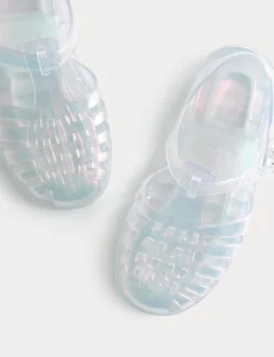 Kids' Shiny Fisherman Jelly Shoes (4 Small - 2 Large)