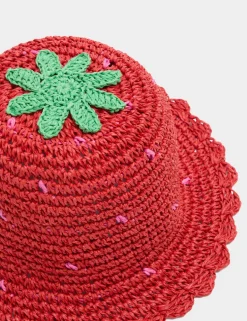 Kids' Strawberry Straw Hat (18 Mths-13 Yrs)