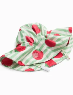 Kids' Striped Strawberry Swim Hat (0-4 Yrs)