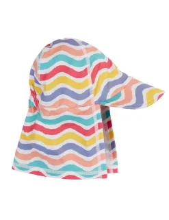 Kids' Striped Swim Sun Hat (0-4 Yrs)