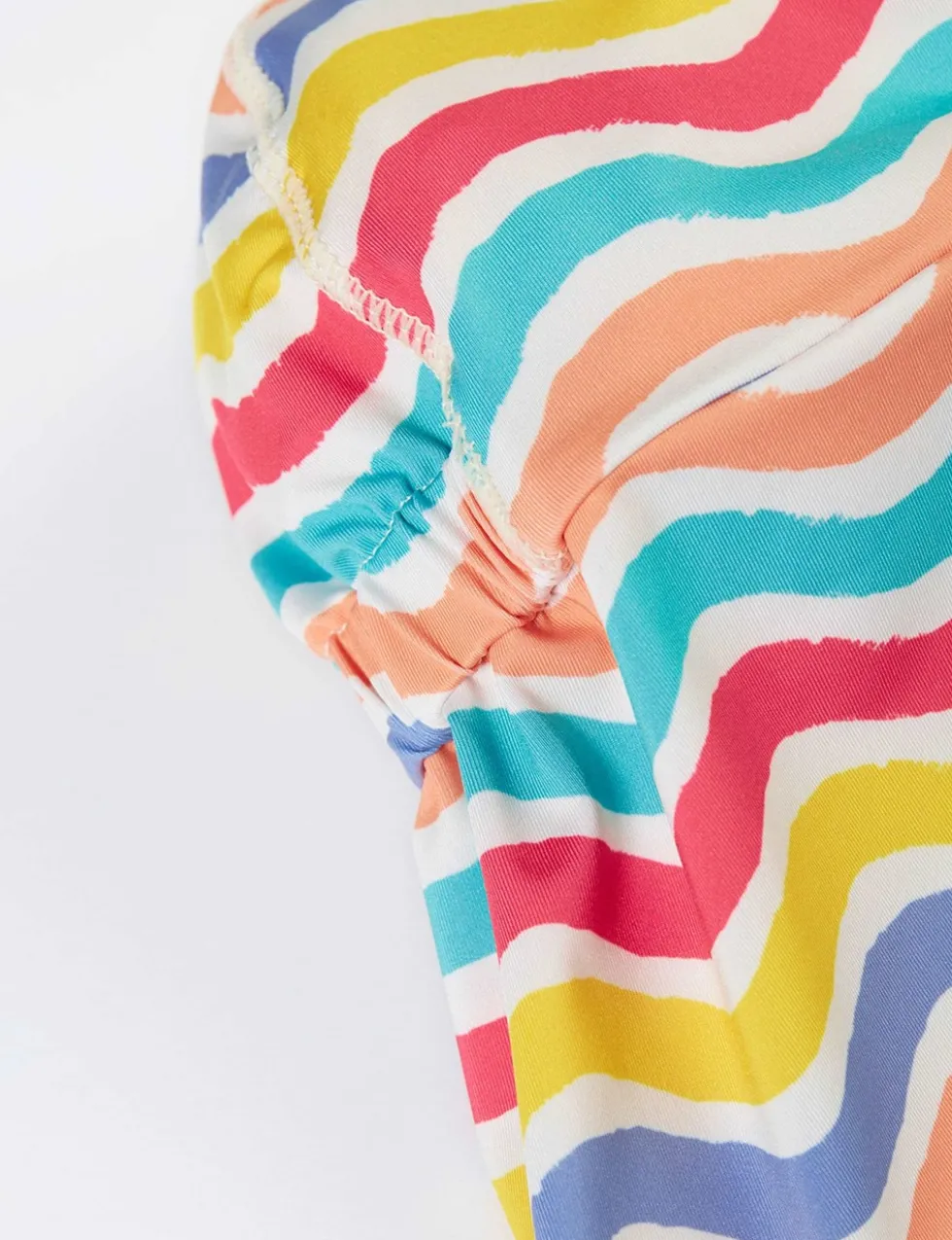 Kids' Striped Swim Sun Hat (0-4 Yrs)