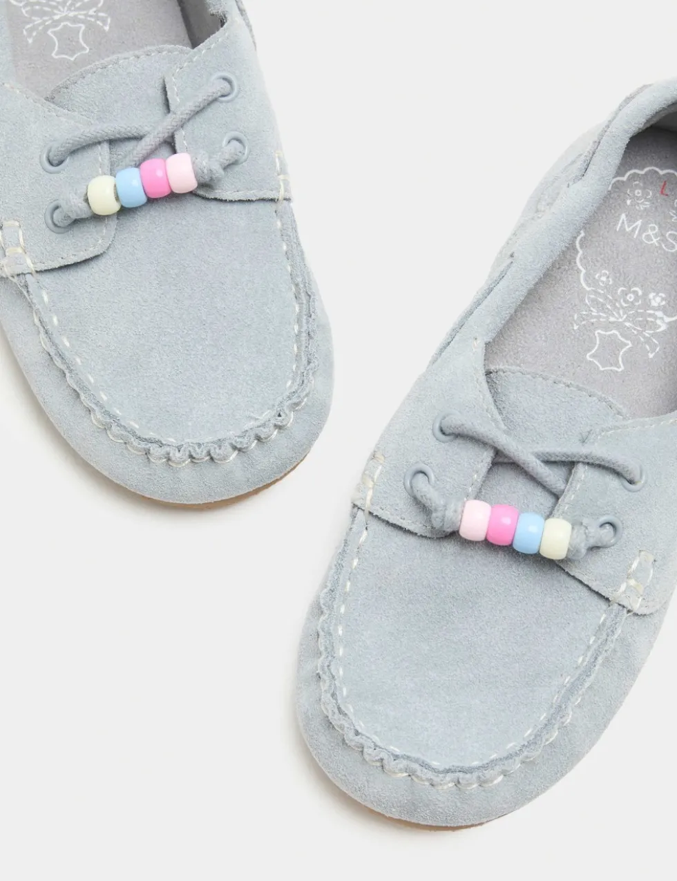 Kids' Suede Charm Boat Shoes (10 Small - 2 Large)