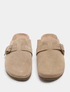 Kids' Suede Footbed Clogs (3 Large - 6 Large)