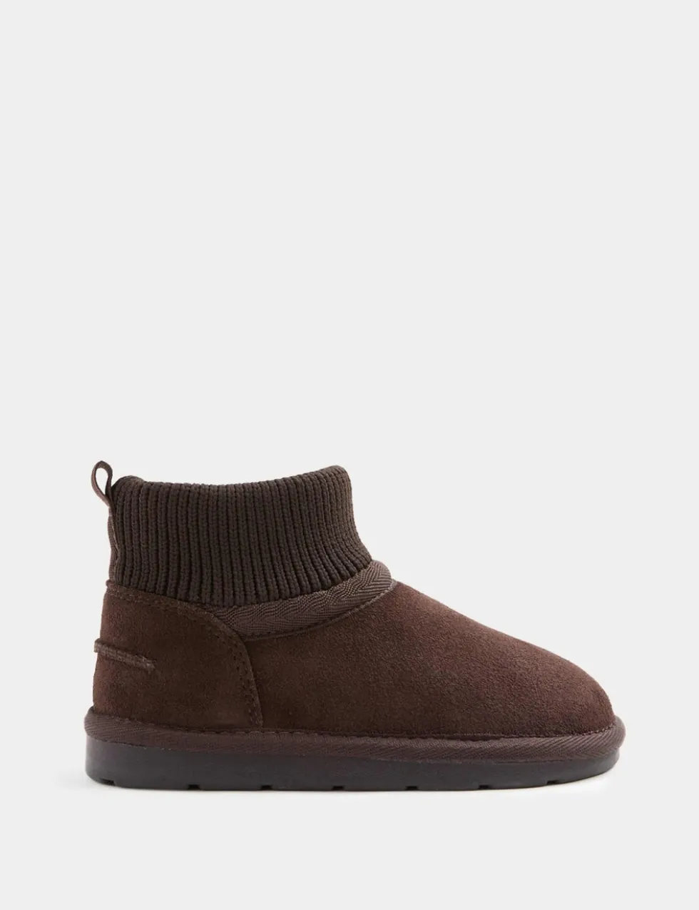 Kids' Suede Pull-On Ankle Boots (4 Small - 6 Large)