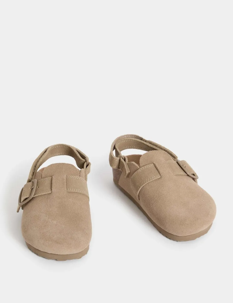 Kids Suede Riptape Clogs (4 Small - 2 Large)
