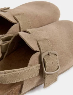Kids Suede Riptape Clogs (4 Small - 2 Large)