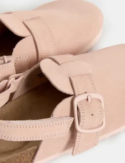 Kids Suede Riptape Clogs (4 Small - 2 Large)
