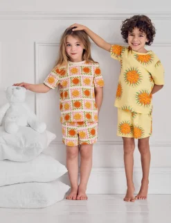 Kids Two Pack Sunshine Print Short Pyjama Set