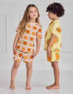 Kids Two Pack Sunshine Print Short Pyjama Set