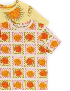 Kids Two Pack Sunshine Print Short Pyjama Set