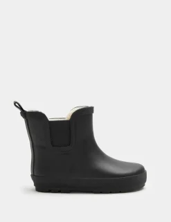 Kids' Warm Lined Chelsea Wellies (3 Small - 2 Large)
