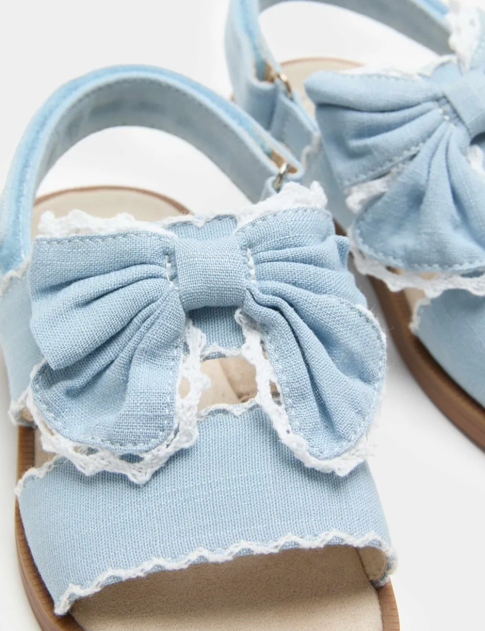 Kids'Double Strap Bow Sandals (4 Small-2 Large)