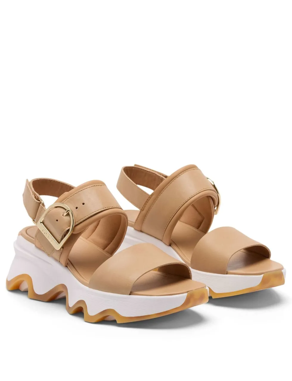 Kinetic™ Impact Leather Wedge Sandals